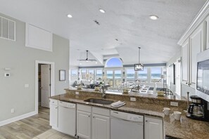 Fridge, microwave, oven, stovetop - Updated S Nags Head oceanfront beach house, near Cape Hatteras Natl Park. (South Nags Head)
