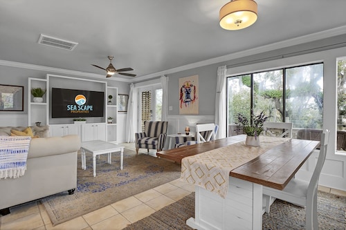 Experience Coastal Luxury at The Waterway 405: Marina Views, Pool, Dining!