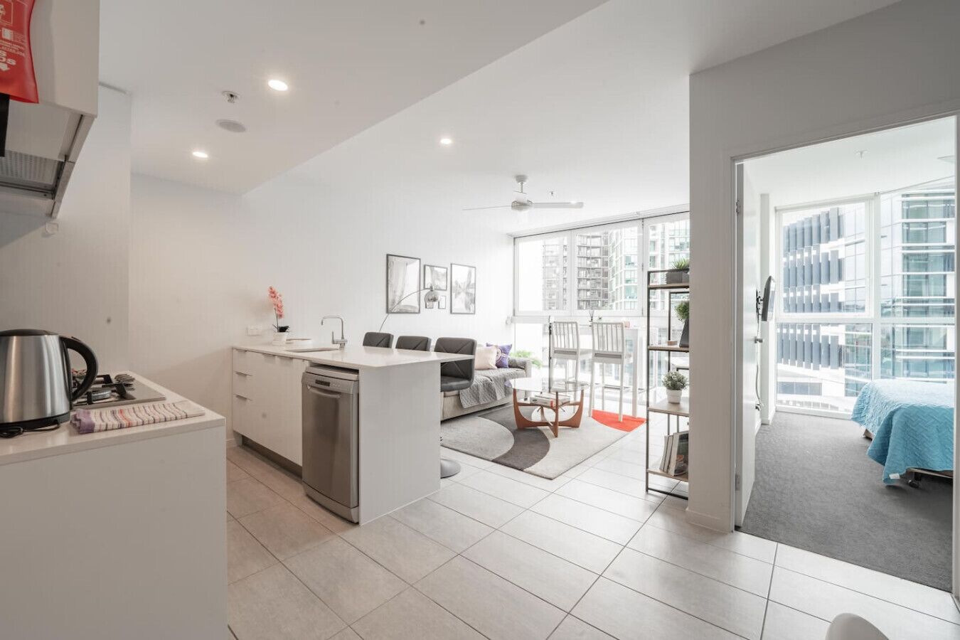 1 bedroom, desk, WiFi, bed sheets