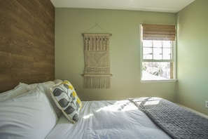 2 bedrooms, iron/ironing board, travel crib, WiFi