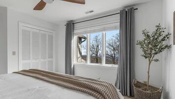 6 bedrooms, desk, iron/ironing board, travel crib