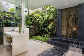 Villa, 2 habitaciones, para fumadores, alberca privada | Baño