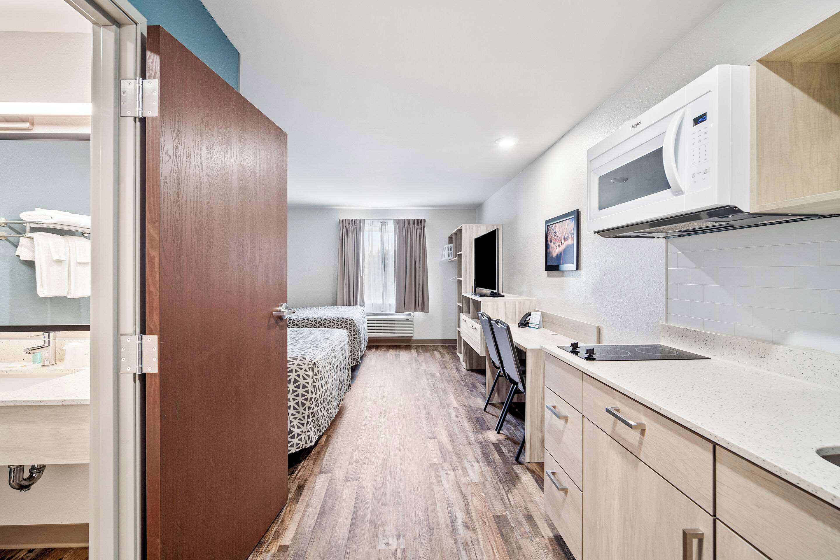 Queen Suite Two Queen Beds | Individually decorated, individually furnished, desk, laptop workspace