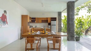 Villa, 2 Bedrooms, Private Pool, Garden View | Dining room - Stunning 2 Br Pool Villa With Rooftop In Seminyak (Seminyak)