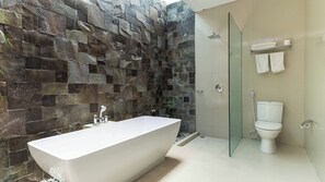 Villa, 2 Bedrooms, Private Pool, Garden View | Bathroom - Stunning 2 Br Pool Villa With Rooftop In Seminyak (Seminyak)