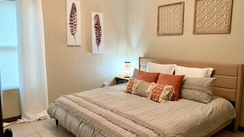 2 chambres, fer et planche Ă repasser, Wi-Fi, draps fournis