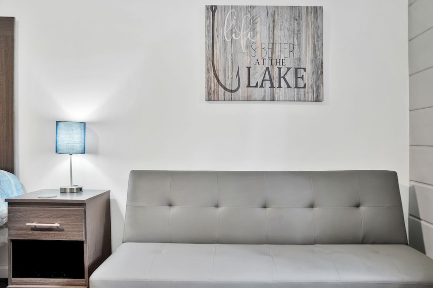 Room #1: Updated King Suite W/small Couch - Houghton Lake, MI