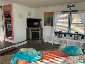 1 bedroom, iron/ironing board, travel crib, free WiFi