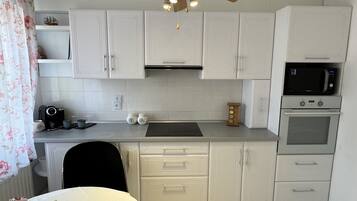 Microondas, horno, placa de cocina, lavavajillas