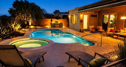 🌵 Anthem Country Club Retreat. Heated Saltwater Pool, Spa, Casita & Office.