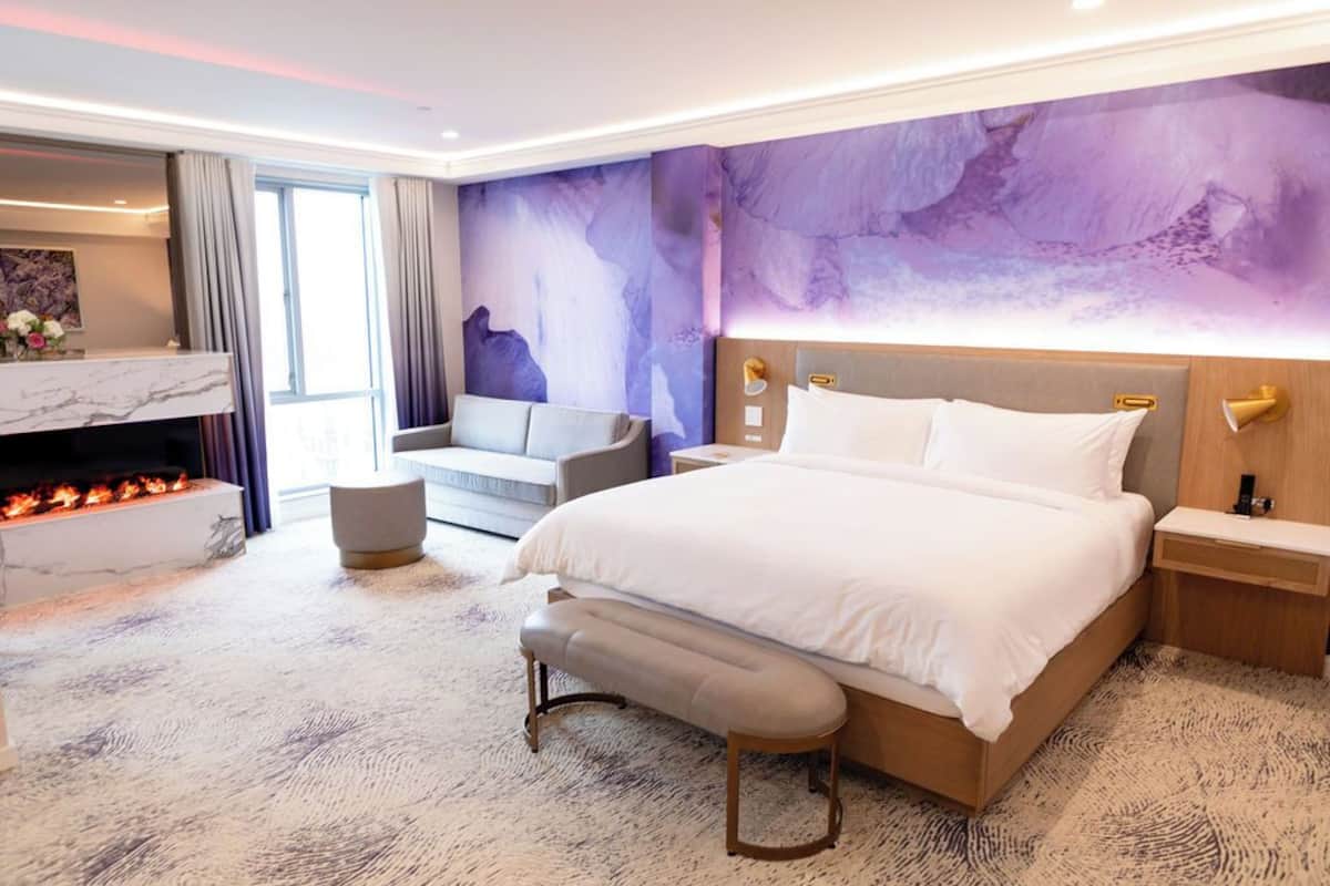 Luxe studio suite | Italiaanse Frette-lakens, luxe beddengoed, pillowtop-bedden