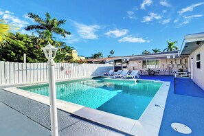 Et oppvarmet basseng