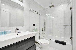 Hair dryer, towels