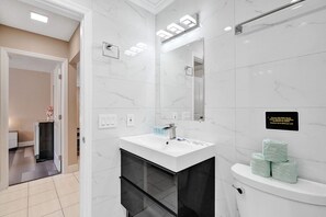 Hair dryer, towels