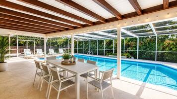A heated pool