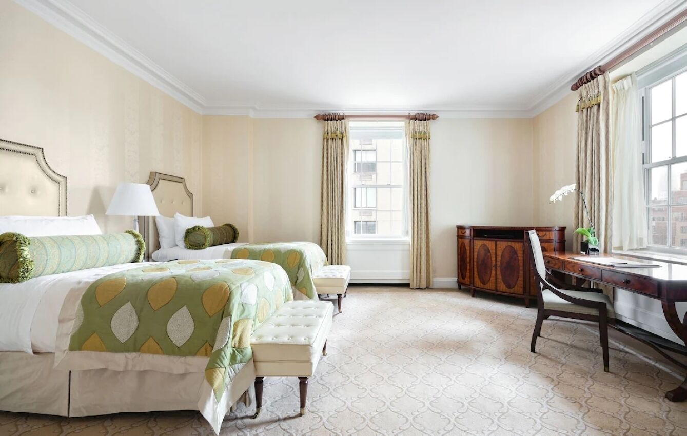 City View Room, 2 Twin Beds, The Pierre NYC, Pets Allowed, Family Fun