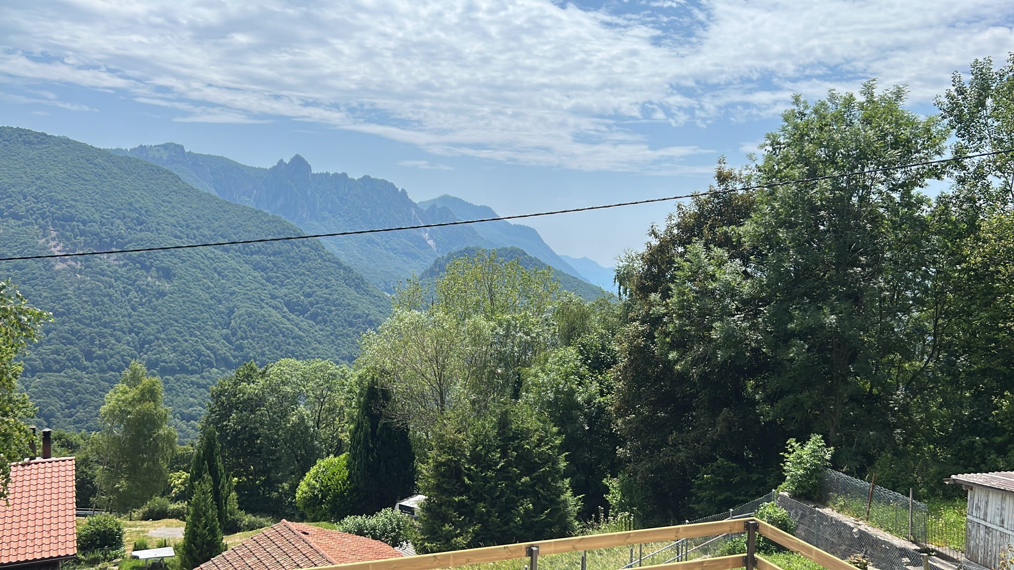 Blick von der Unterkunft