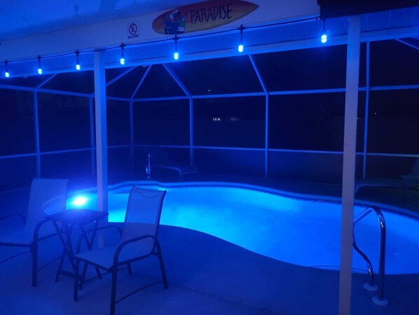 Piscina externa, piscina aquecida