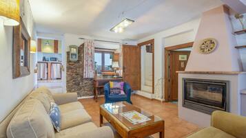 TV, fireplace, DVD player