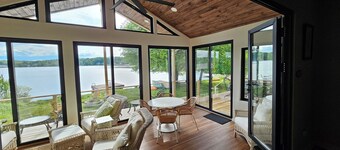 3 BR/2 BA Renovated Lakefront Retreat w/ private dock, canoe/kayak, fire pit!