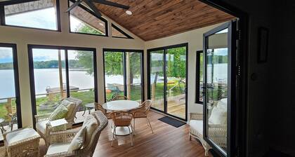3 BR/2 BA Renovated Lakefront Retreat w/ private dock, canoe/kayak, fire pit!