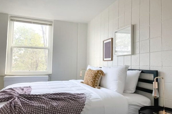 1 slaapkamer, een bureau, gratis wifi, beddengoed