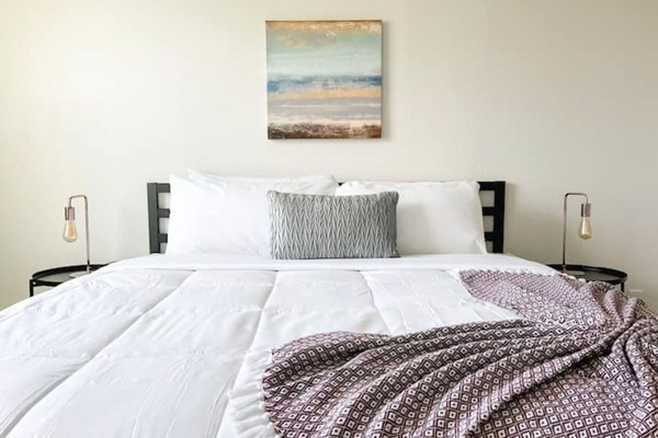 1 slaapkamer, een bureau, gratis wifi, beddengoed