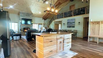 TV connectée, cheminée