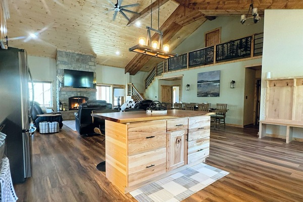 Smart-tv en een open haard