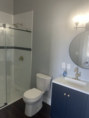 Hair dryer, towels, soap, shampoo - Brand New! Soulard Charmer - Pet Friendly.  (St. Louis)