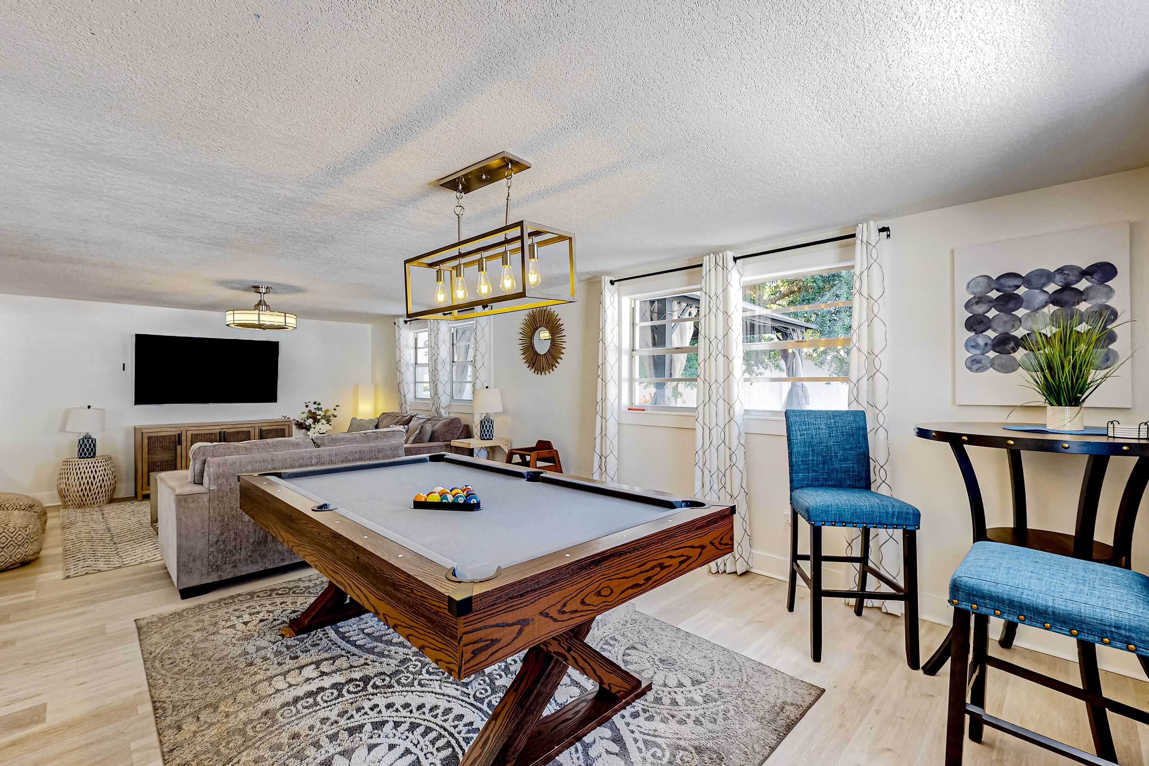 Snowbird-friendly beach retreat with private hot tub, firepit, & spacious yard