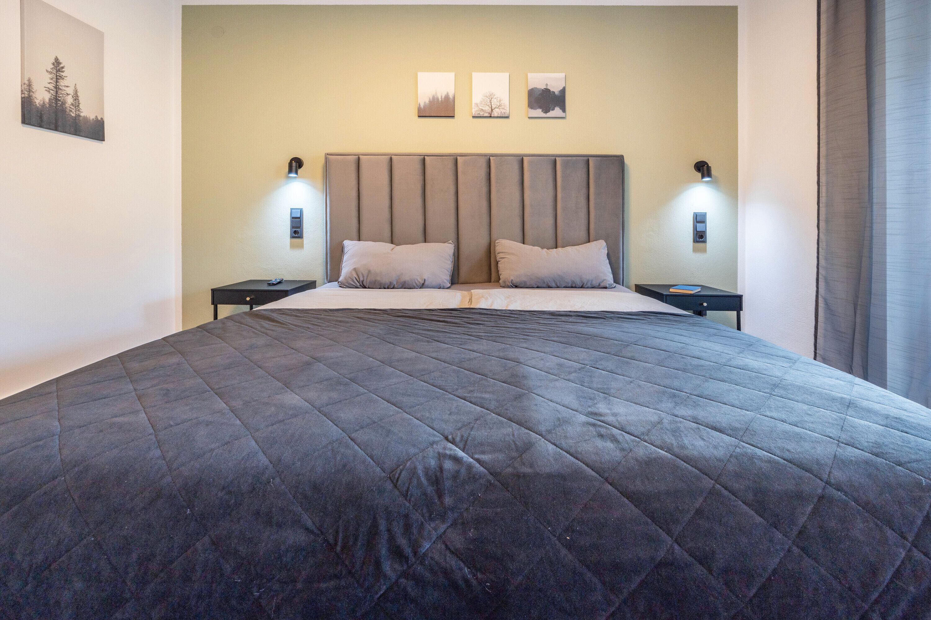 1 室のベッドルーム、WiFi (無料)、ベッドシーツ