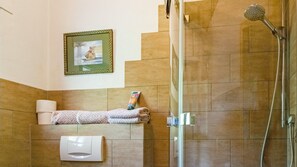 Shower, hair dryer