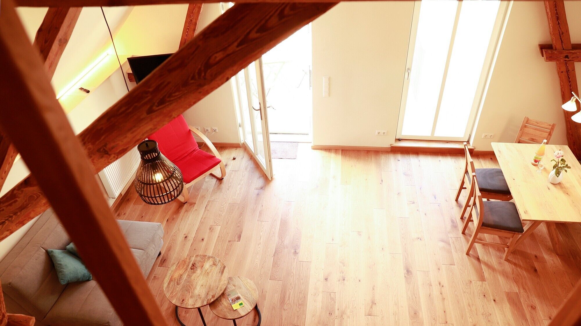 Ferienwohnung 'Maisonette Ferienwohnung Tenne' Mit Gemeinschaftsgarten, Balkon Und Wlan - Iphofen