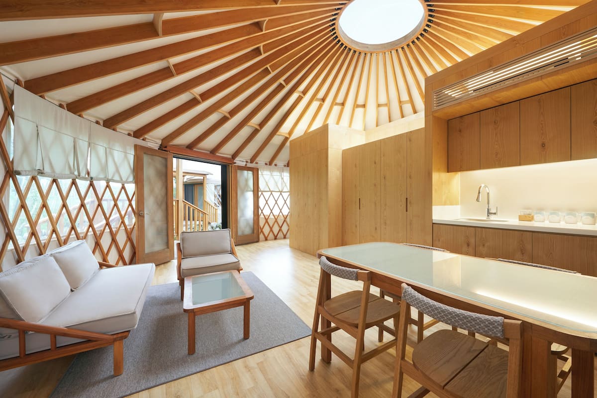 Yurt 8m | Oturma alanı | Isıtmalı zemin