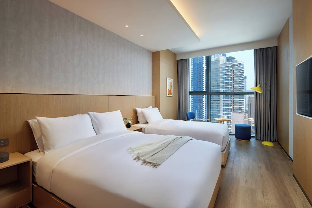 Family Twin Room (Superior) | In-room safe, blackout drapes, iron/ironing board, free WiFi