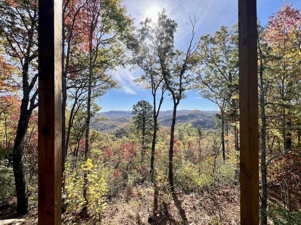 Blick von der Unterkunft