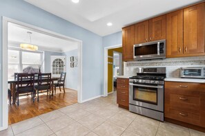 Fridge, microwave, oven, stovetop - DOG FRIENDLY & EPIC Location! Walk 2 Blocks to Hyde Park | Cozy Up by the Fireplace! (Boise)