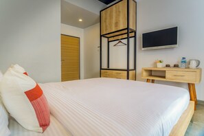 Kamar Double Deluks, pemandangan halaman | Wi-Fi gratis dan seprai linen