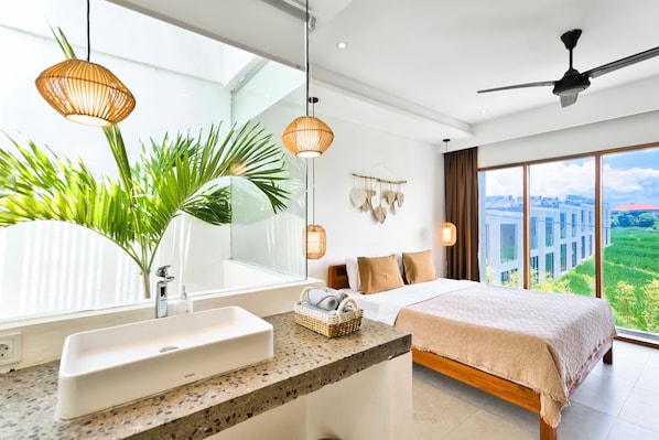 Deluxe Villa | 2 bedrooms, in-room safe, blackout drapes, iron/ironing board