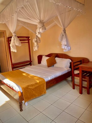 Standard Double Room | Individually furnished, desk, laptop workspace, blackout curtains - Safari Homes (Kampala)
