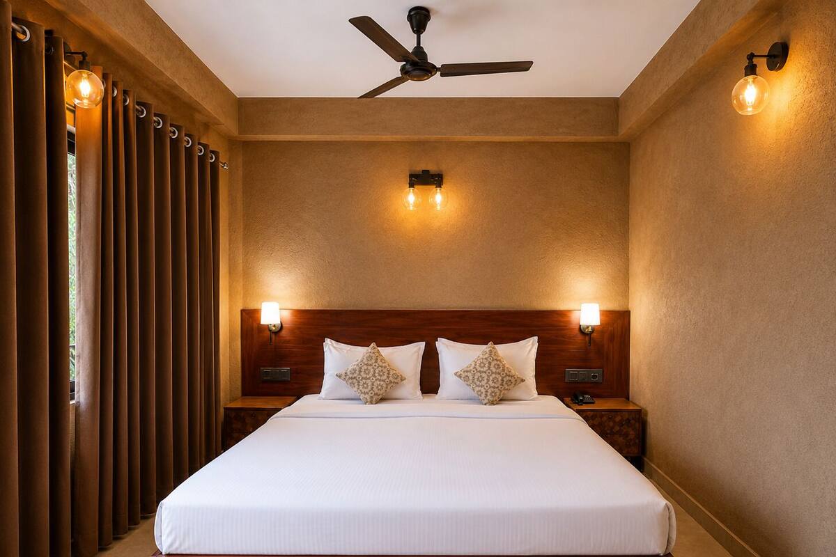 Family Room with Private Sit out | In-room safe, desk, laptop workspace, soundproofing
