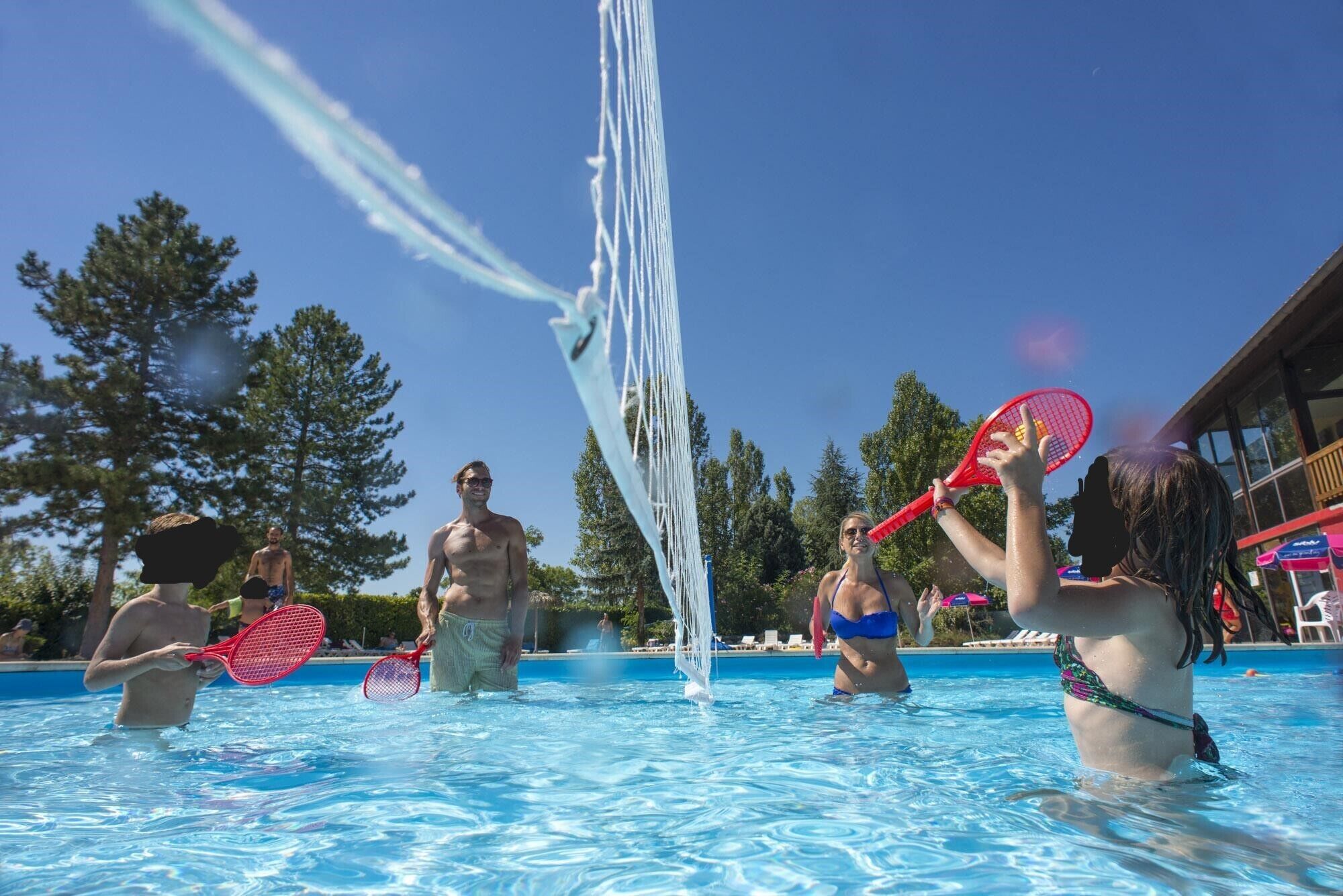 Piscine extérieure, piscine chauffée