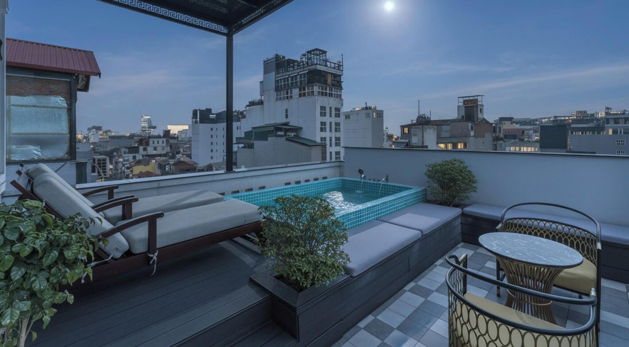 Minerva Suite with Outdoor Jacuzzi | Sengetøy av topp kvalitet, senger med overmadrass og minibar