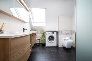 Shower, hair dryer - Ferienhaus Nationalparkidylle in Boek (Rechlin)