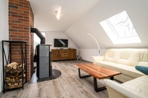 TV og peis