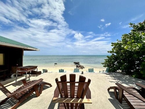 Fare Miti vue sur le lagon avec plage privée