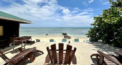 Fare Miti vue sur le lagon avec plage privée