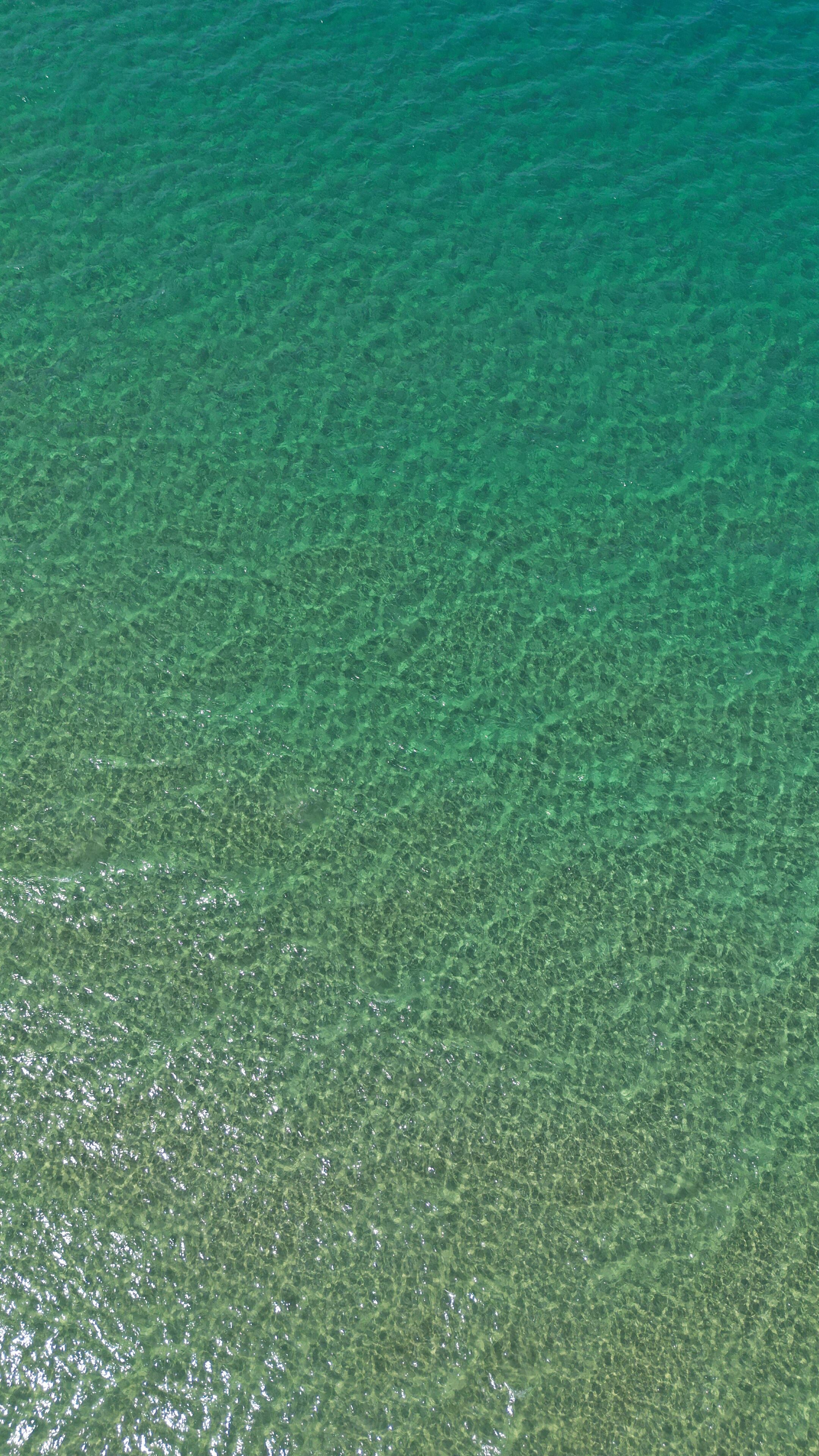 A clear view of a body of water with no visible land or structures.