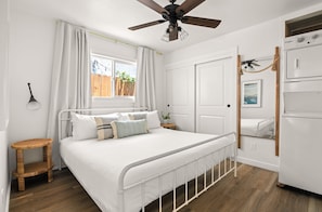 1 chambre, fer et planche Ă repasser, Wi-Fi, draps fournis